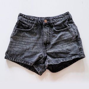 Frank & Oak Black Jean Shorts
